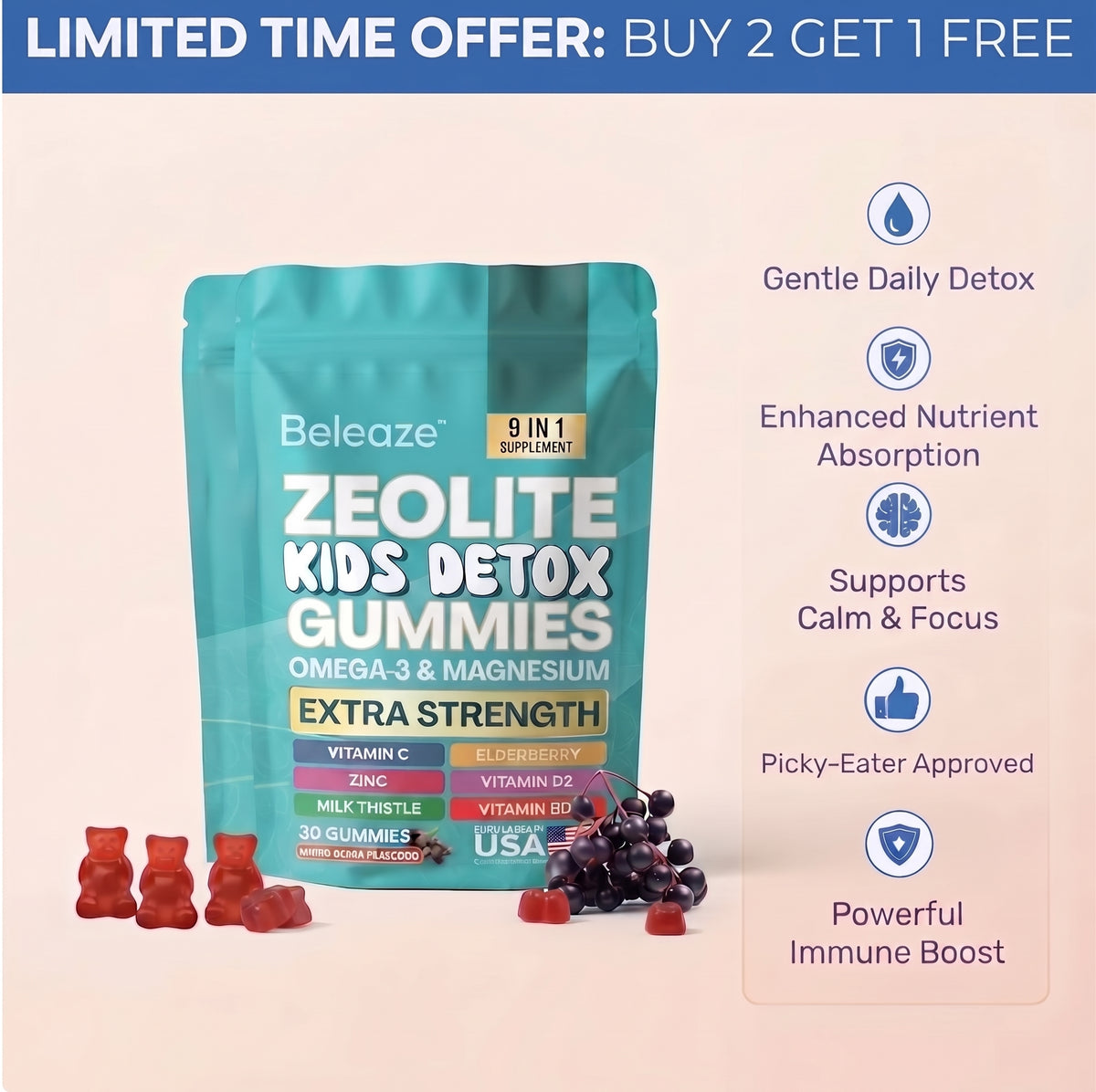 Beleaze Detox Gummies - Detox Step 1