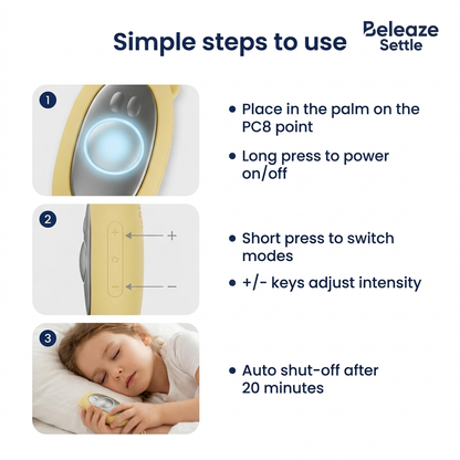 Beleaze Settle - Drug Free Device to Calms Kids in Minutes, Anywhere