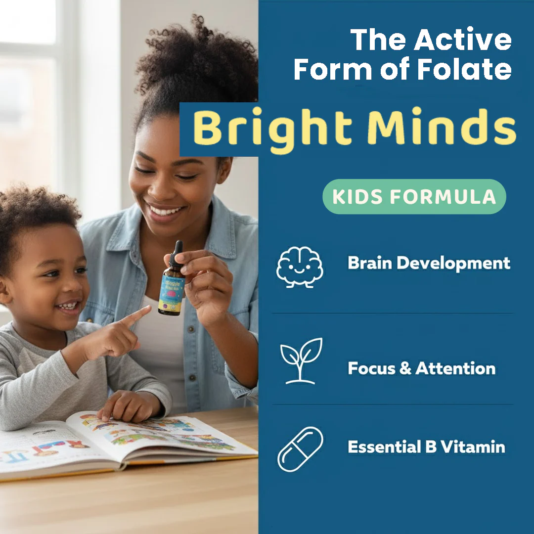 Bright Minds – Methylfolate + Methyl B12 - Superior Form of Folate